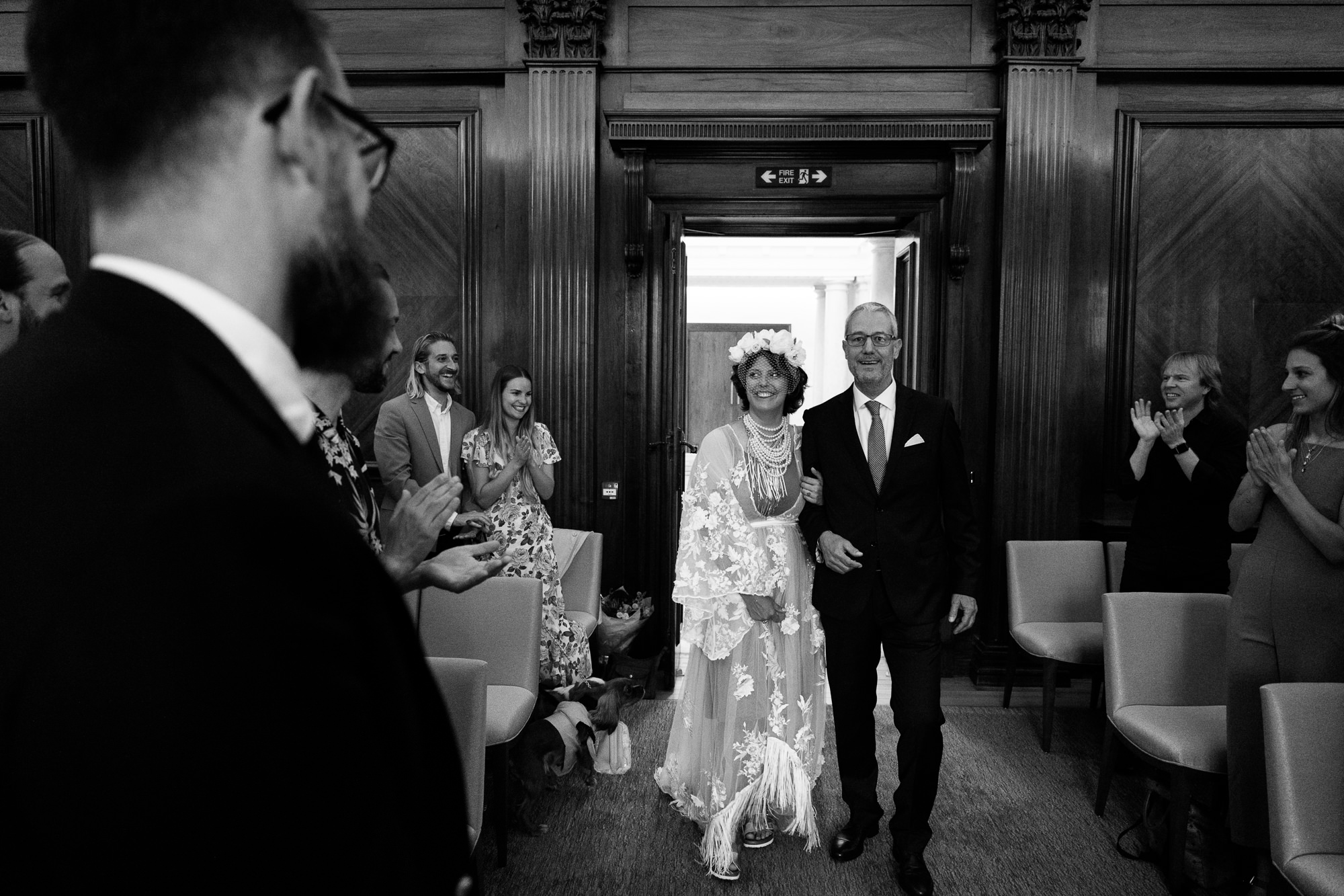 wedding at Marylebone Town Hall 